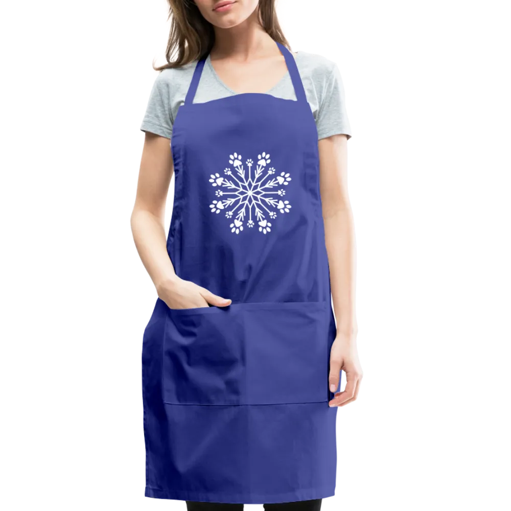 Paw Snowflake Adjustable Apron