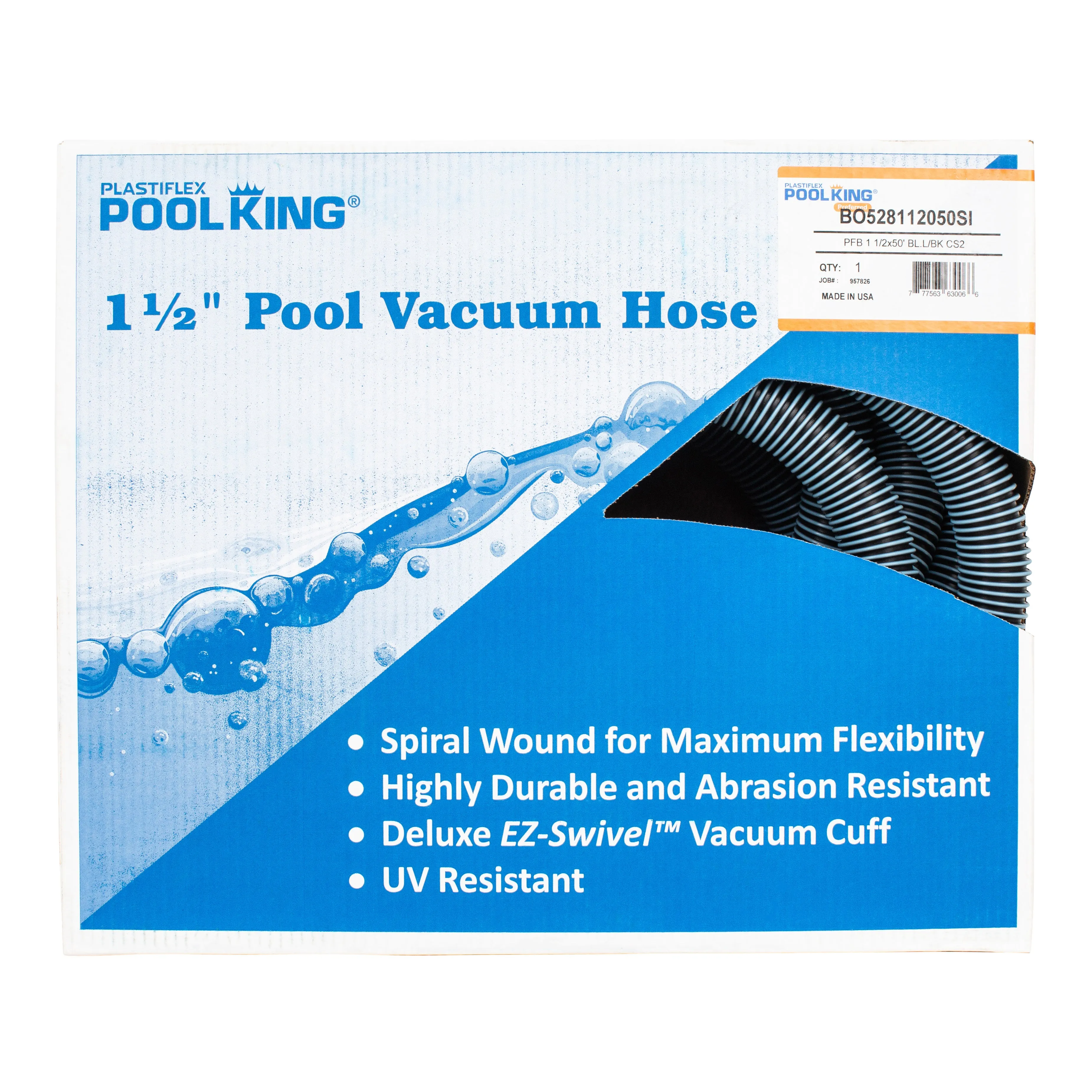 Plastiflex Pool King Vacuum Hose - 1 1/2 in