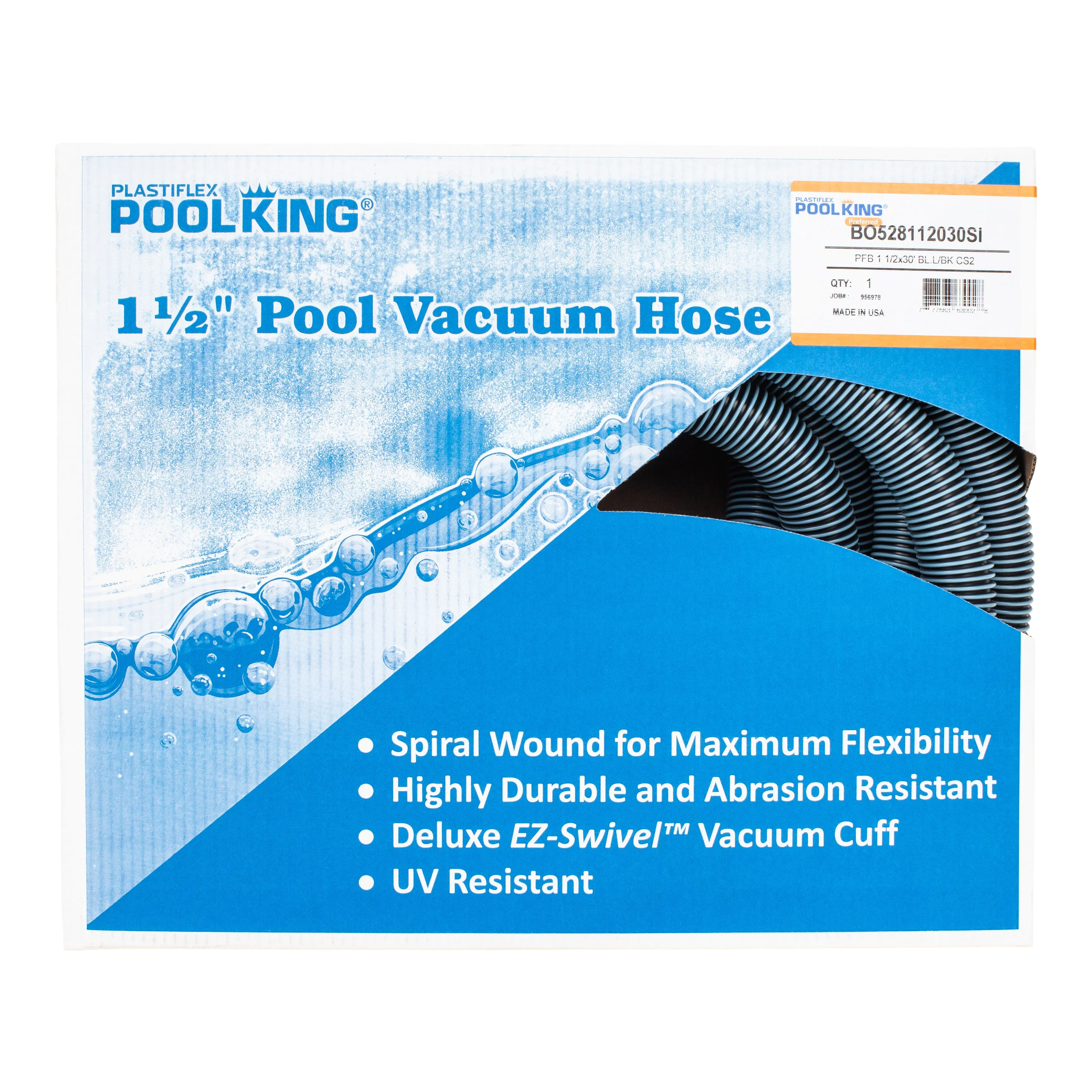 Plastiflex Pool King Vacuum Hose - 1 1/2 in