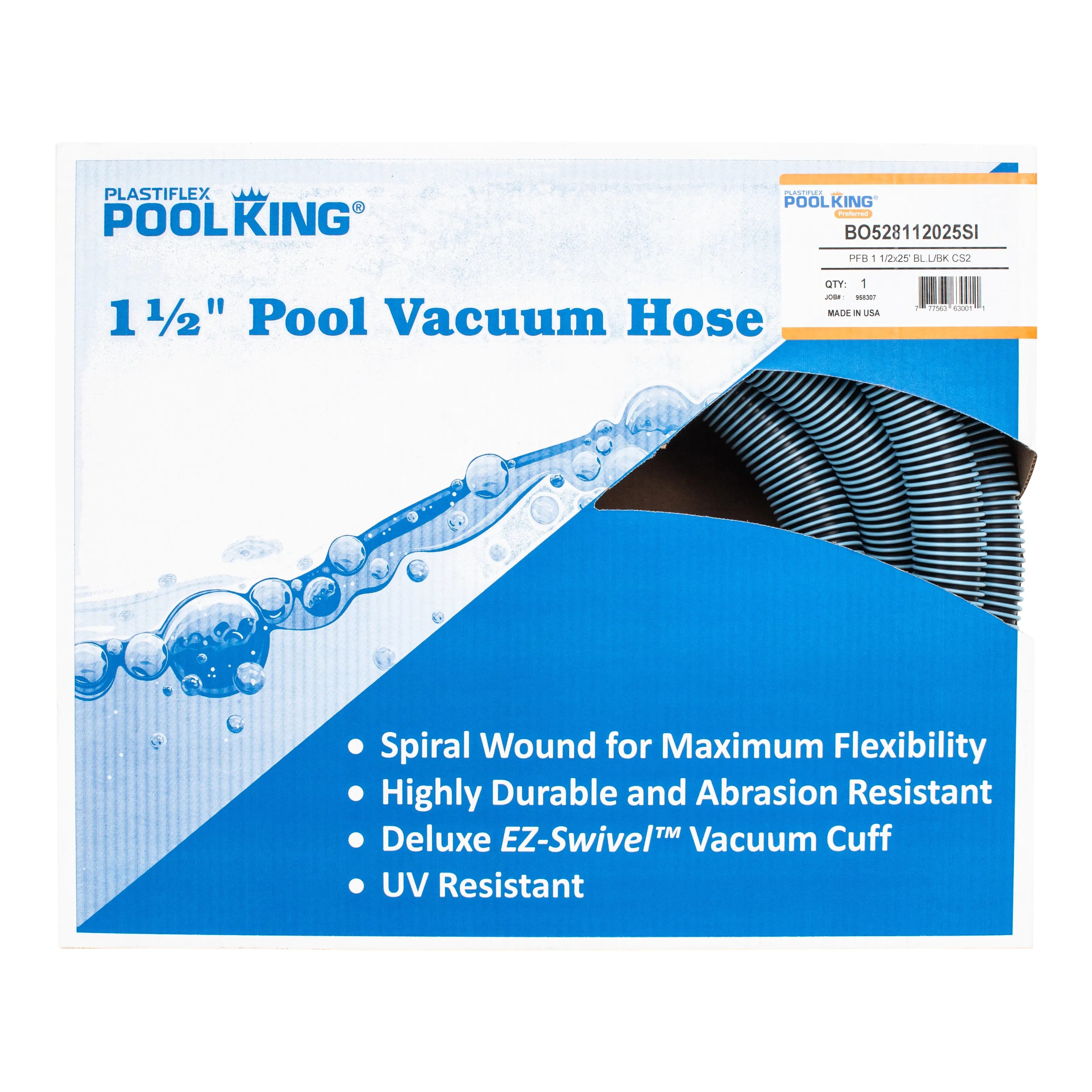 Plastiflex Pool King Vacuum Hose - 1 1/2 in