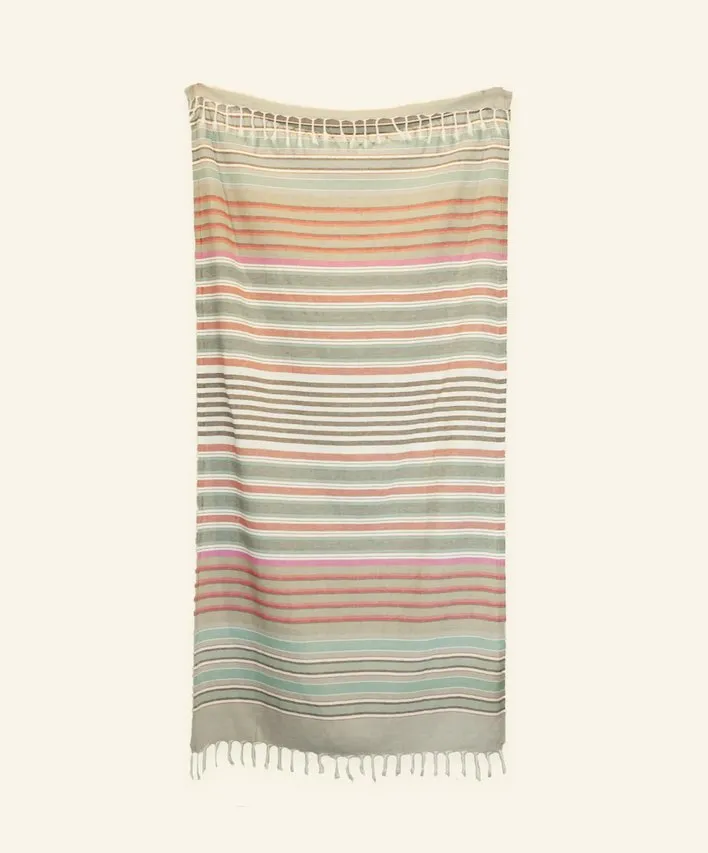 POKOLOKO TURKISH TOWEL - PATIO STRIPE