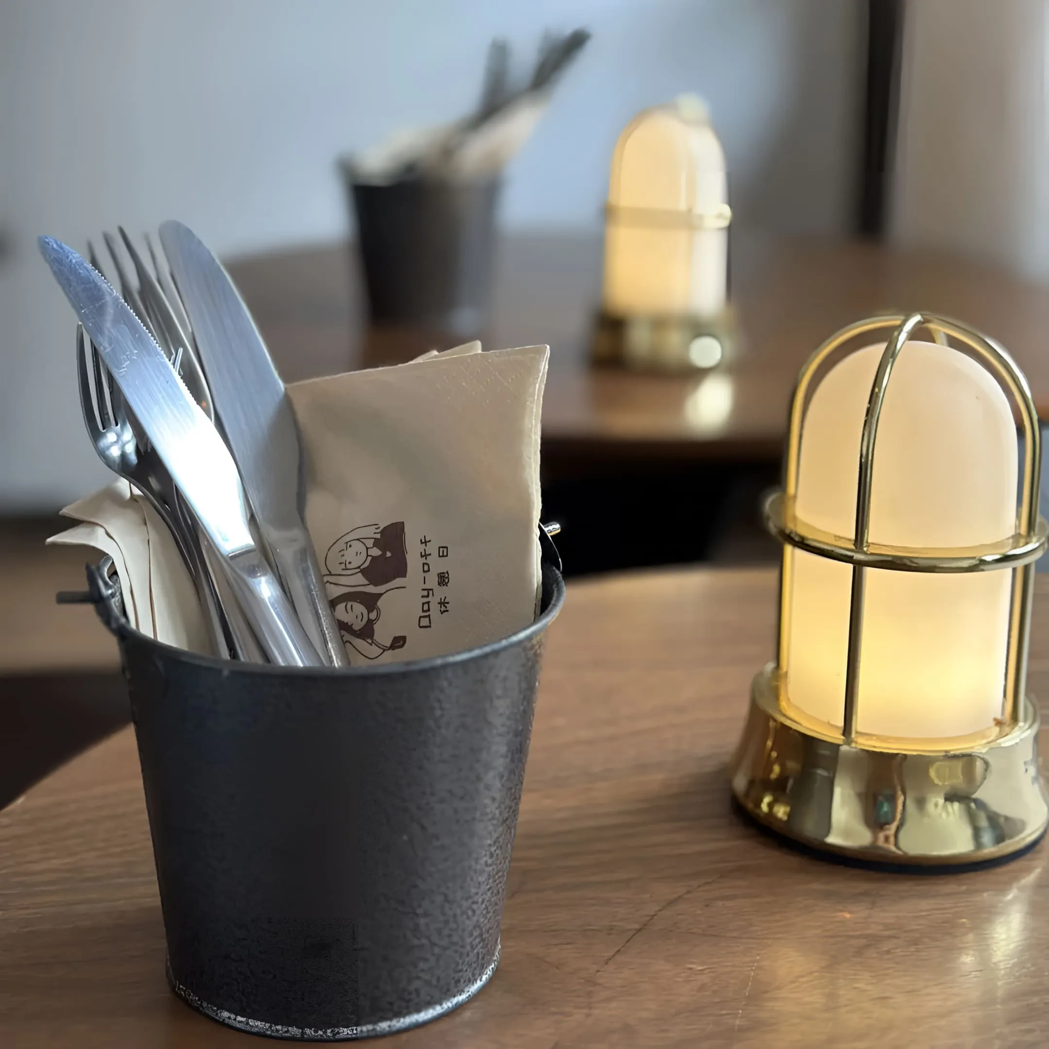 Portable Cordless Lamp - LED Brass Lantern