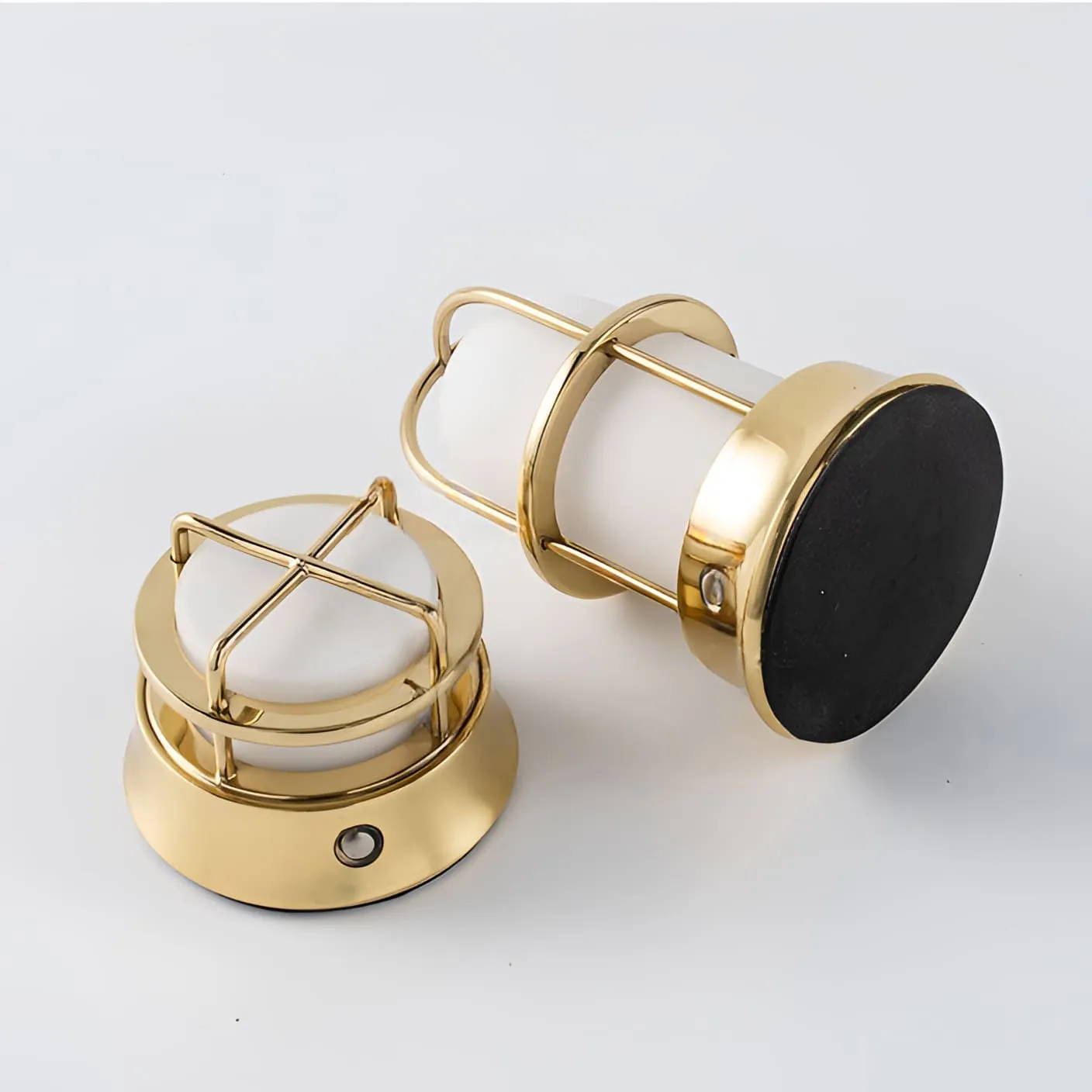 Portable Cordless Lamp - LED Brass Lantern