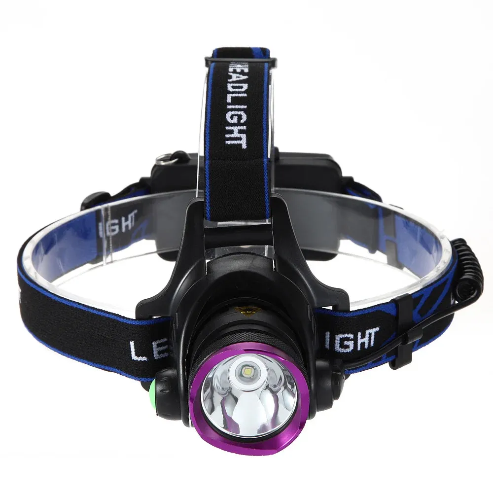 Portable T6 LED Head Lamp Rechargeable Headlight Torch Lantern For Outdoors Hunting Camping Hiking Fishing Light