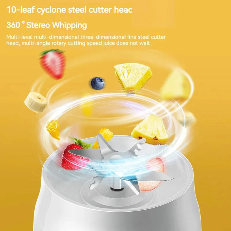 Portable Wireless Blender Electric Fruit Juicer