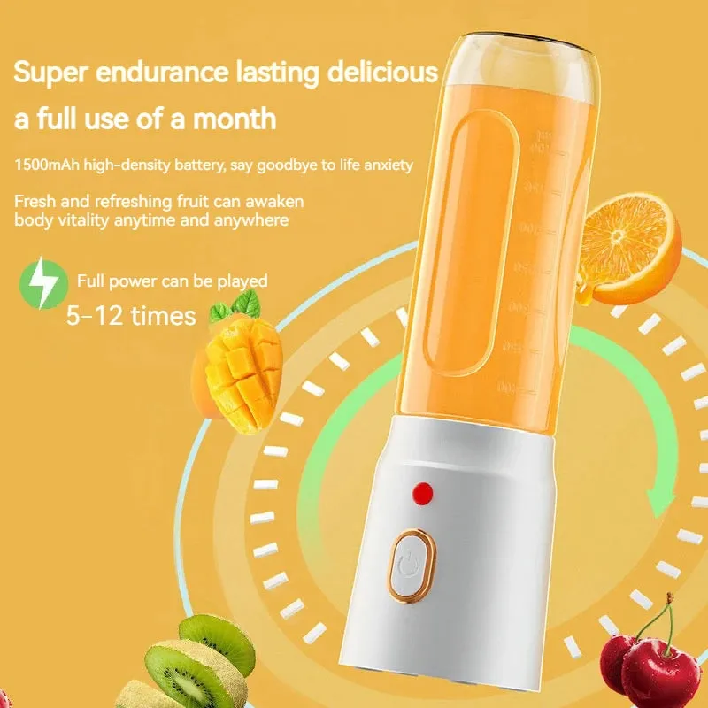 Portable Wireless Blender Electric Fruit Juicer