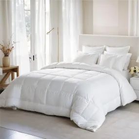 Premium All Season High Quality Super Soft White 4 piece set Twin Comforter 160x220cm