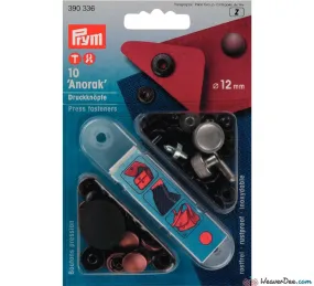 PRYM Press Studs (No-Sew) - Antique Copper 12mm: Pack of 10