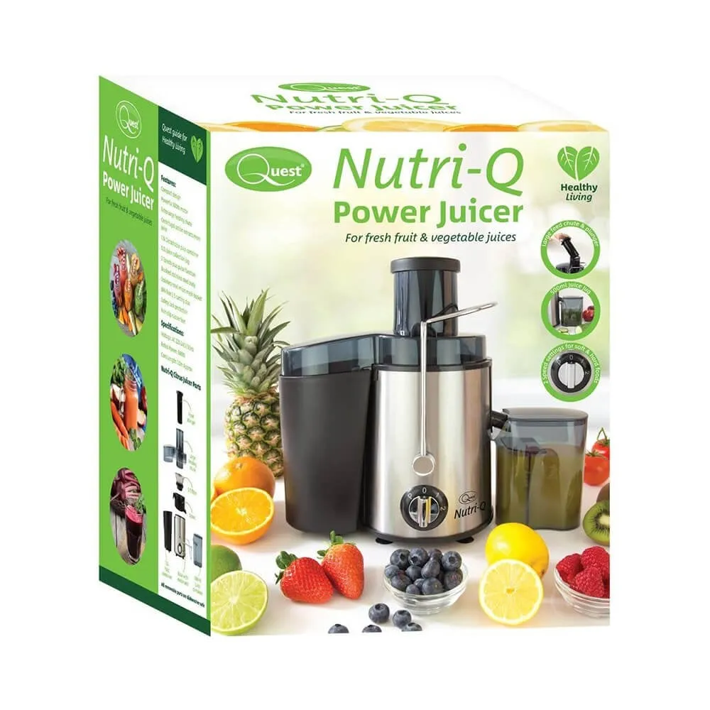 Quest Nutri-Q Centrifugal Power Juicer - Black/Silver