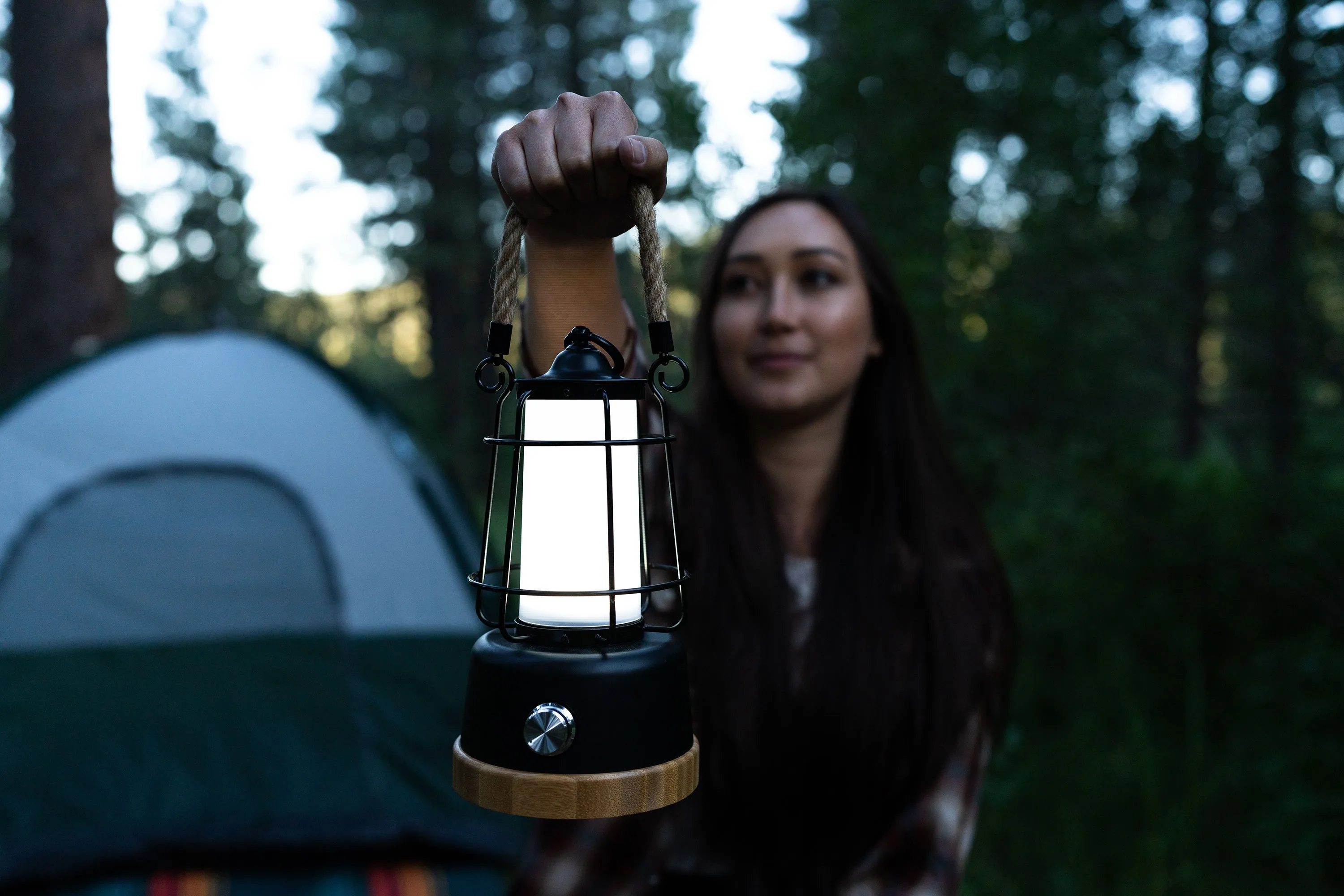 Rechargeable Hemp Rope Lantern - 1000 Lumen