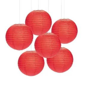 Red Hanging Paper Lanterns