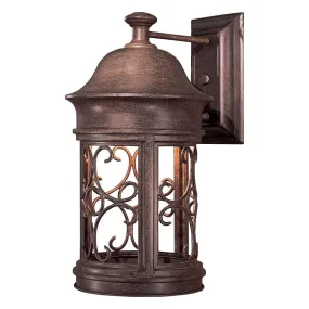 Sage Ridge 16 in. Outdoor Wall Lantern Vintage Rust Finish