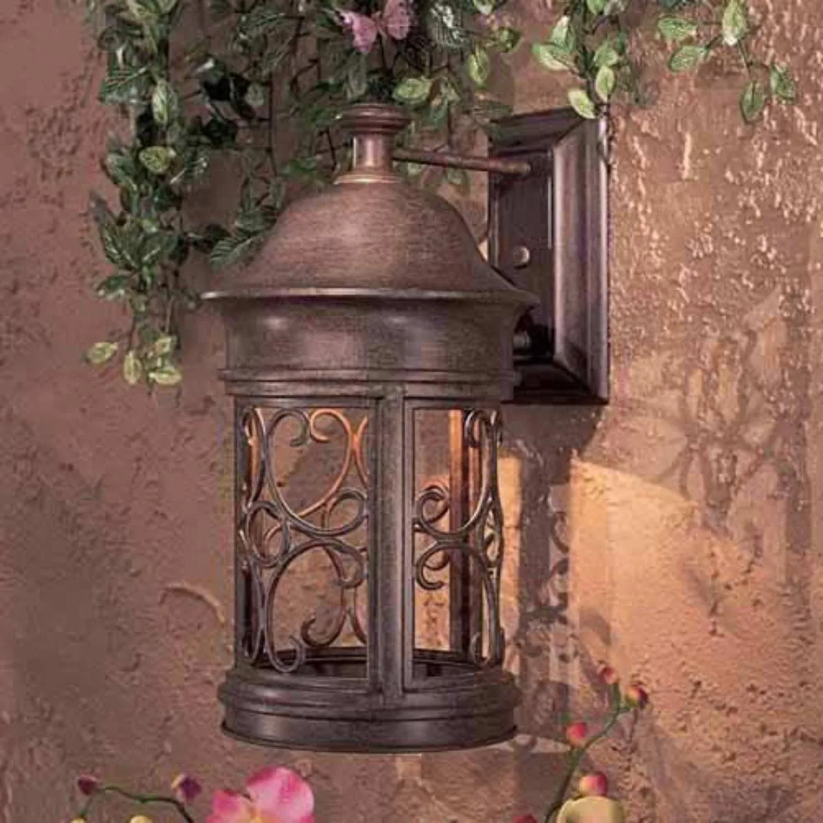 Sage Ridge 16 in. Outdoor Wall Lantern Vintage Rust Finish