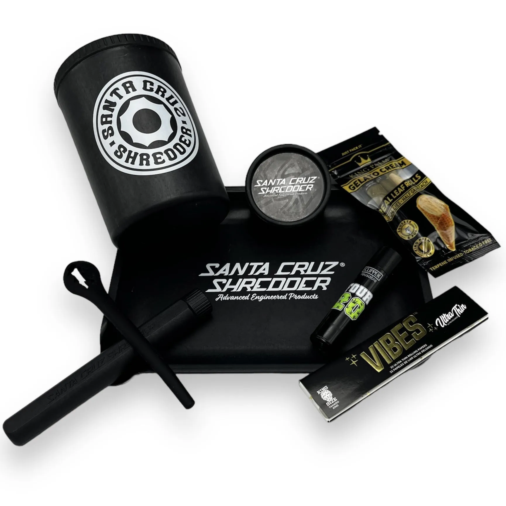 Santa Cruz Shredder - Black Combo Rolling Kit Package