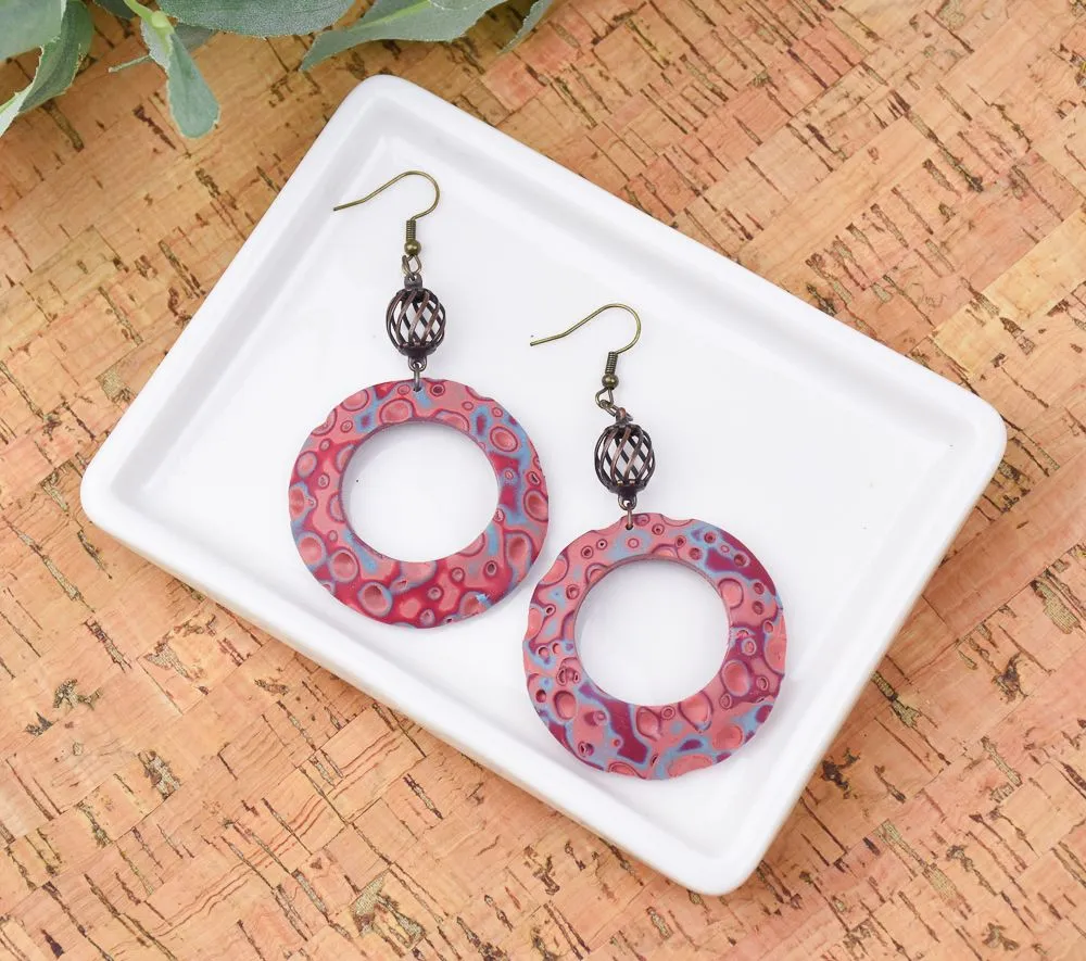 Sculpey Soufflé™ Sedona Circle Earrings