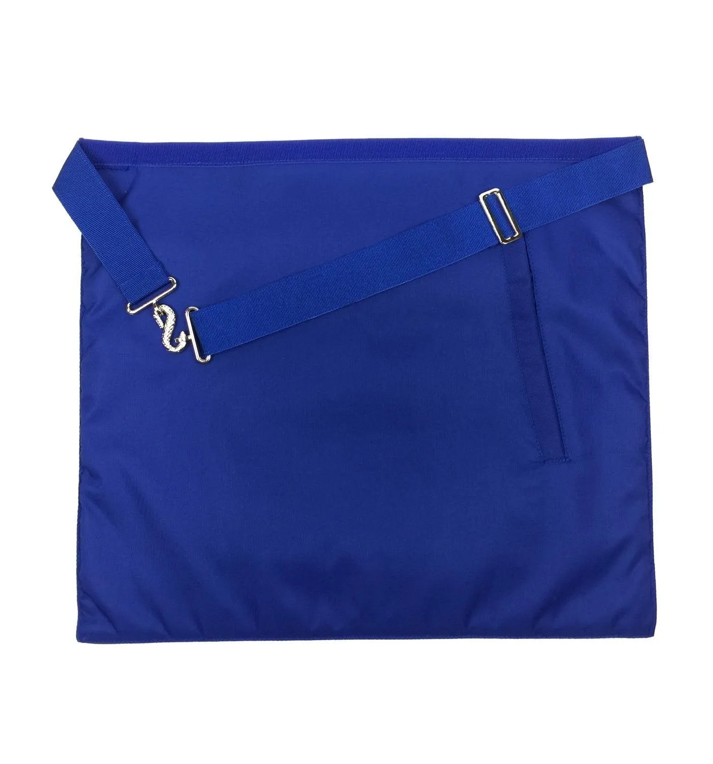 Senior Steward Blue Lodge Officer Apron - Royal Blue Wreath Embroidery