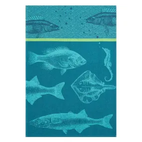 Shoal of Fish (Banc de Poisson) French Jacquard Dish Towel by Coucke