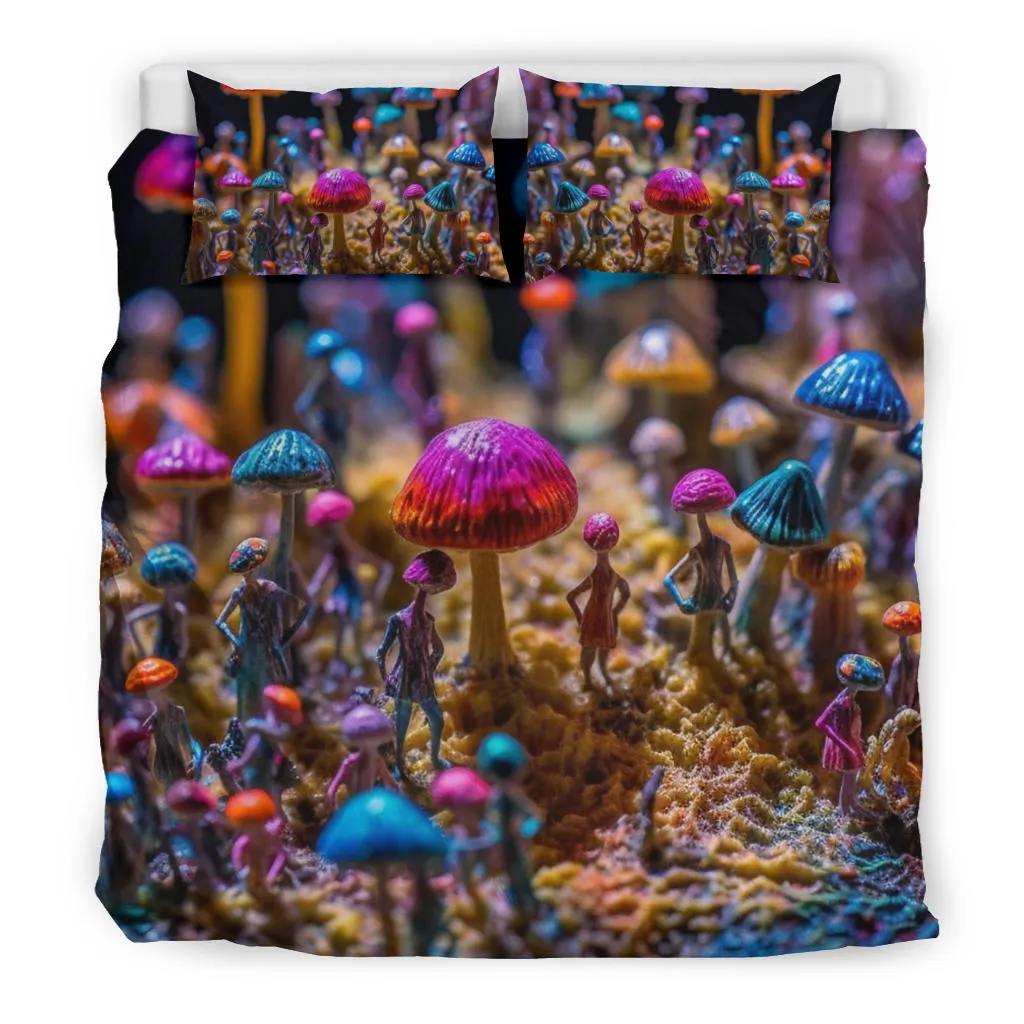 SHROOMIN SHOW BEDDING SET | ACIDMATH AI