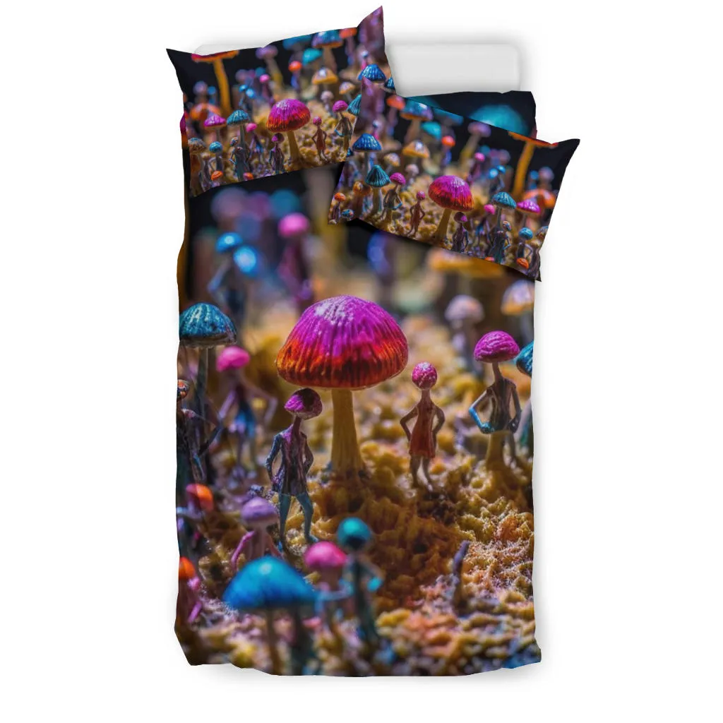 SHROOMIN SHOW BEDDING SET | ACIDMATH AI