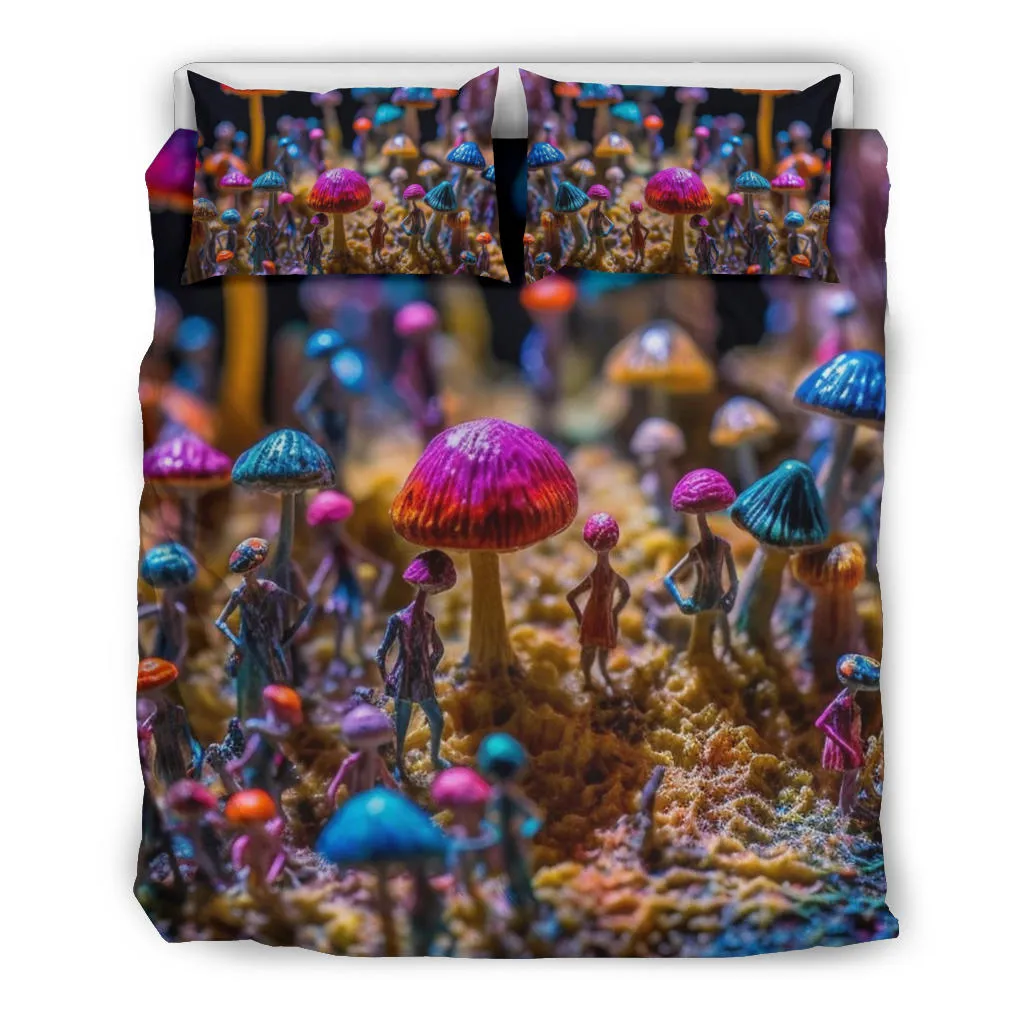 SHROOMIN SHOW BEDDING SET | ACIDMATH AI