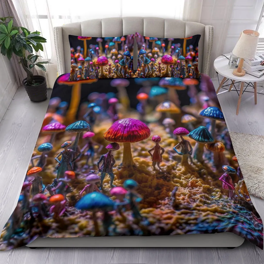 SHROOMIN SHOW BEDDING SET | ACIDMATH AI