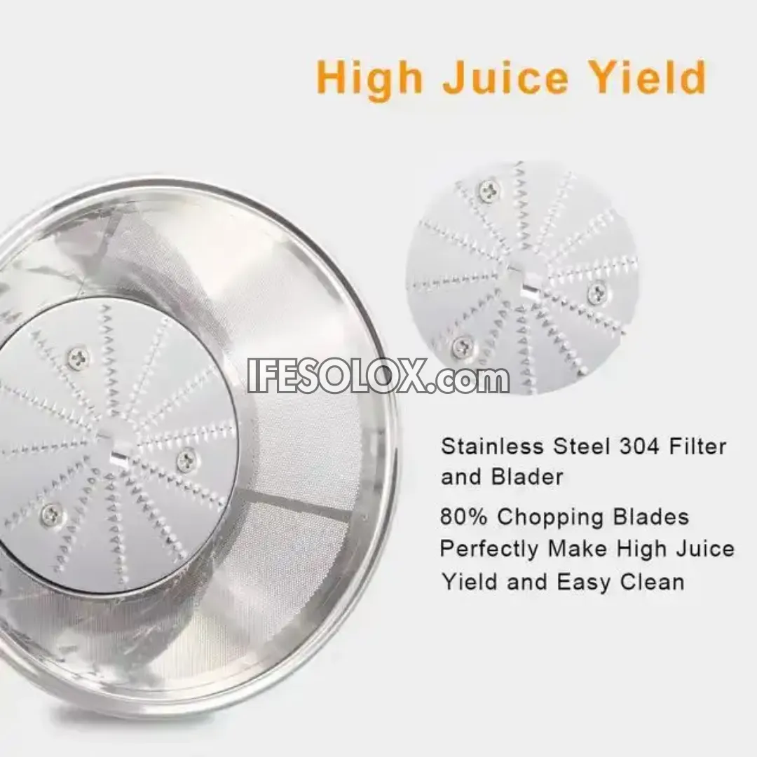 Silver Crest 3-inch wide mouth 800W Centrifugal Juicer for Vegetables and Fruits with 2 Speed Settings - Brand New