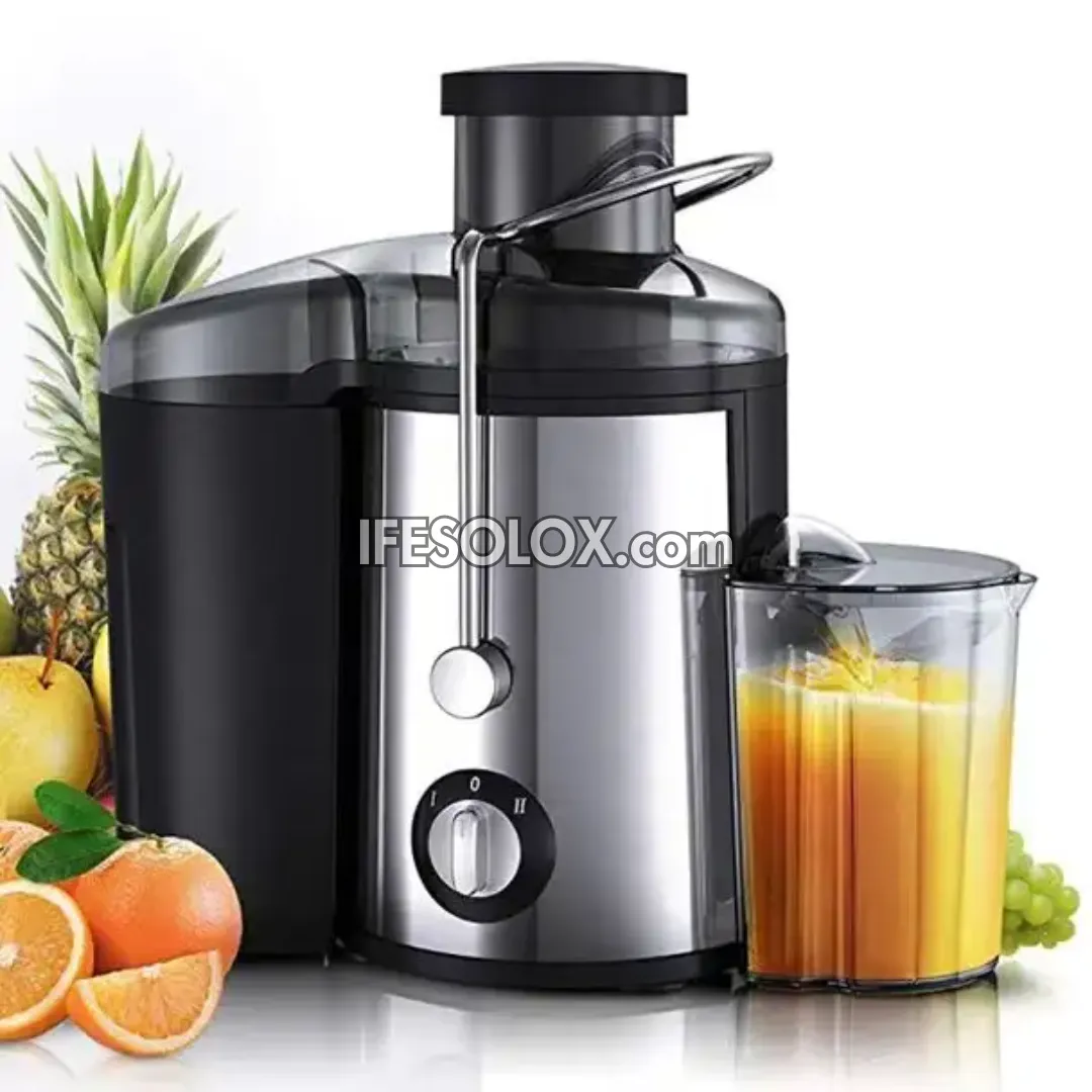 Silver Crest 3-inch wide mouth 800W Centrifugal Juicer for Vegetables and Fruits with 2 Speed Settings - Brand New