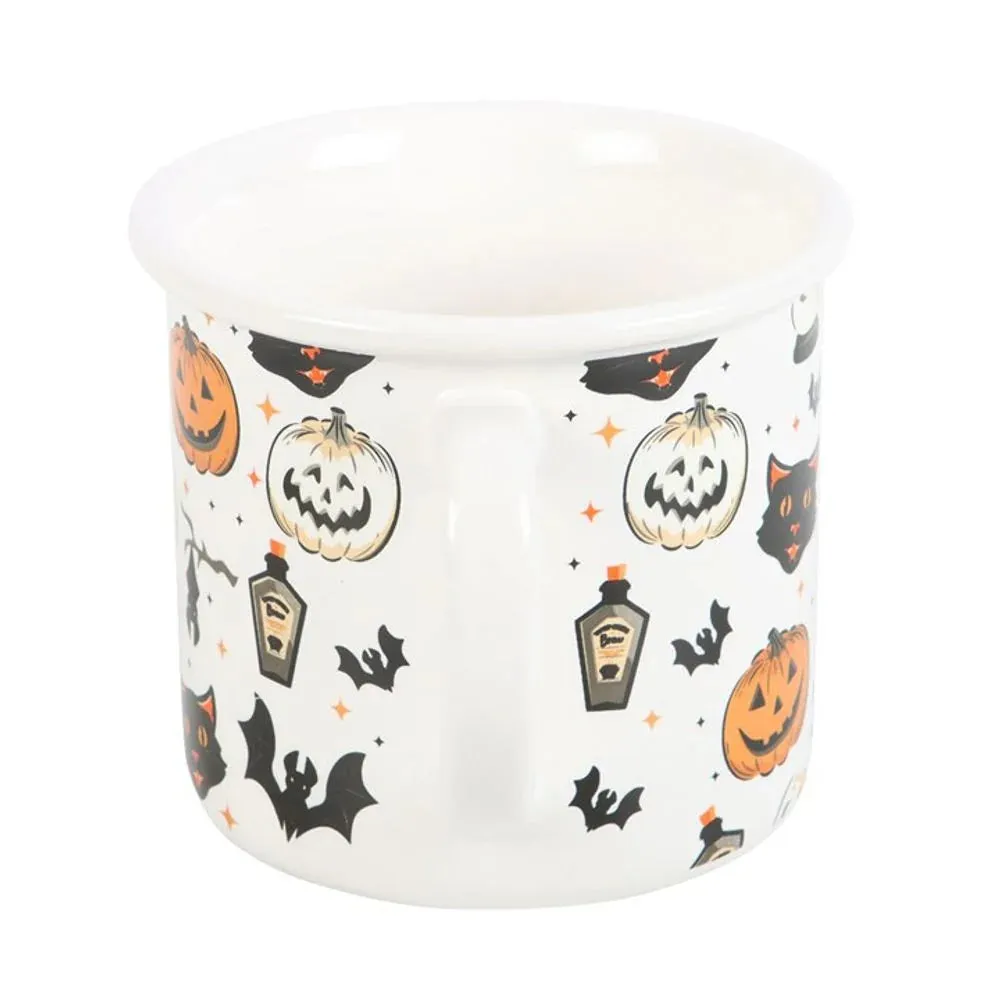 Spooky Cat and Pumpkin Print - Muki