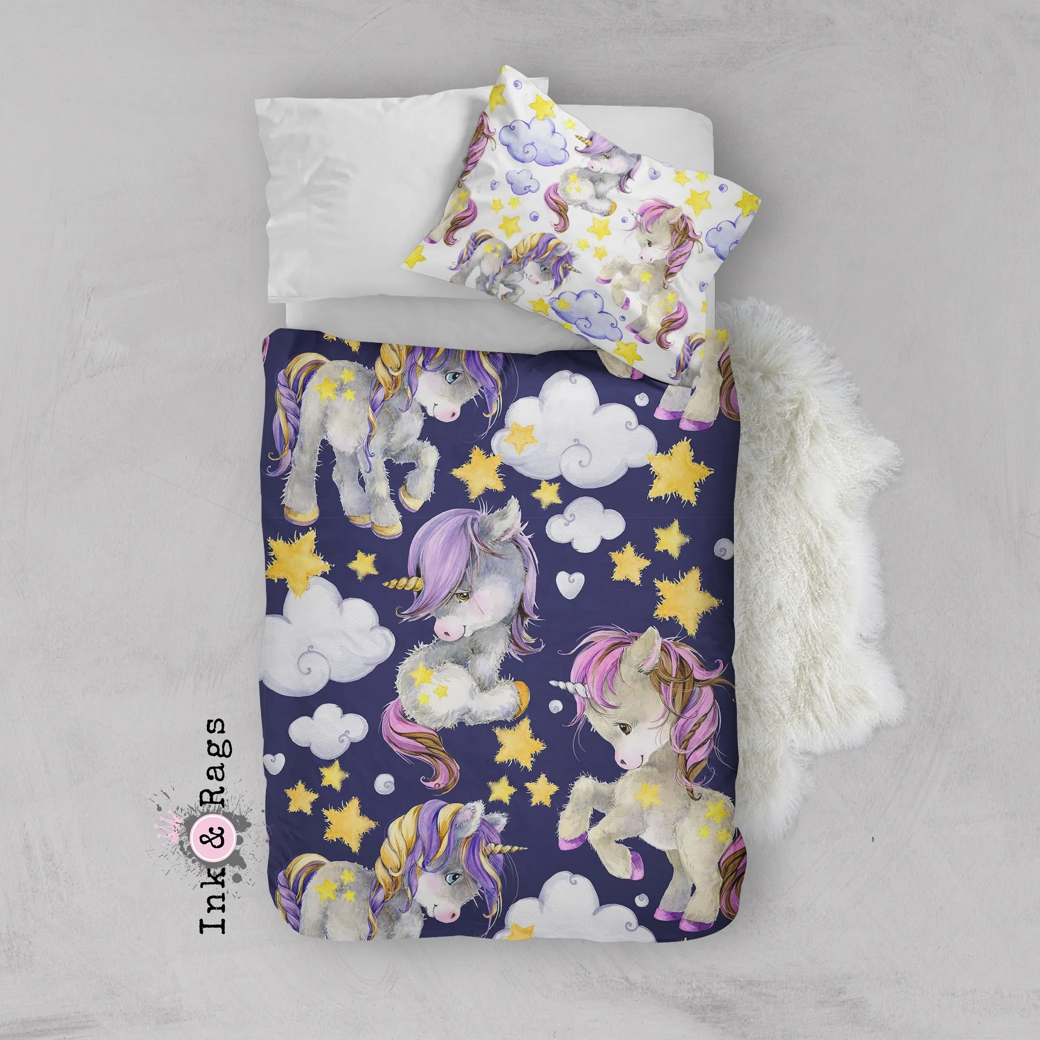 Starlight Unicorn Babies Crib and Toddler Bedding Collection