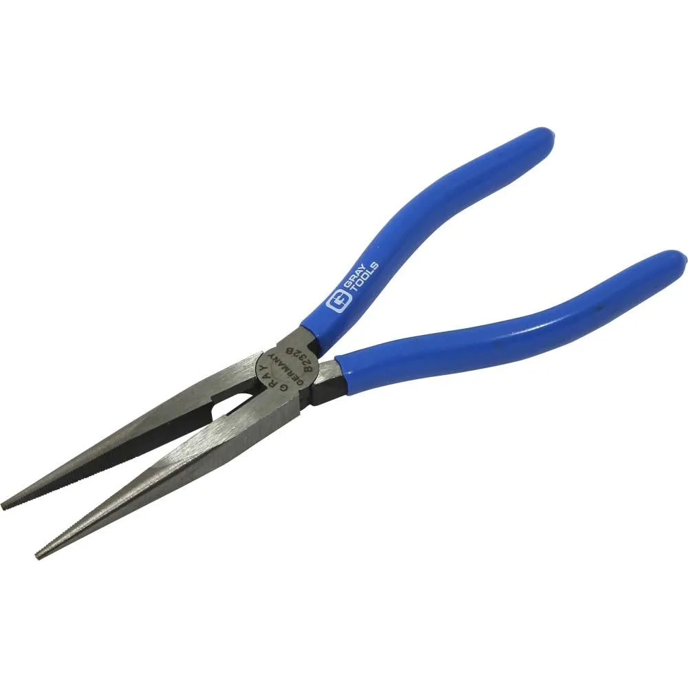 Straight Needle Nose Pliers with Cutter, with Vinyl Grips