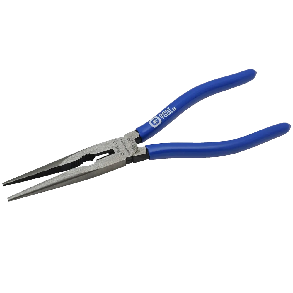 Straight Needle Nose Pliers with Cutter, with Vinyl Grips