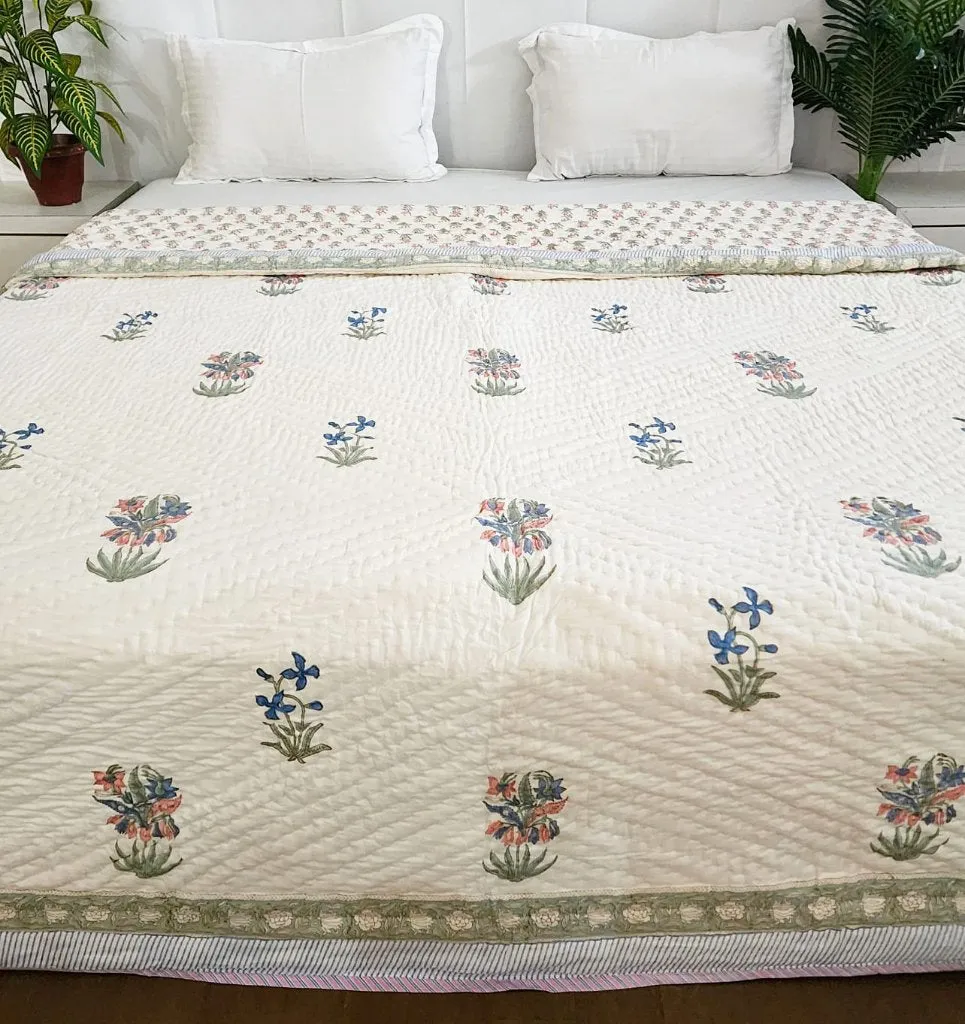 Subtle and Elegant - Double Hand Blocked Quilt