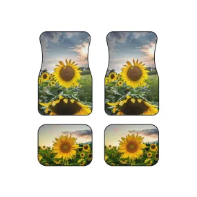 Sun Flower Car Mats (Set of 4)