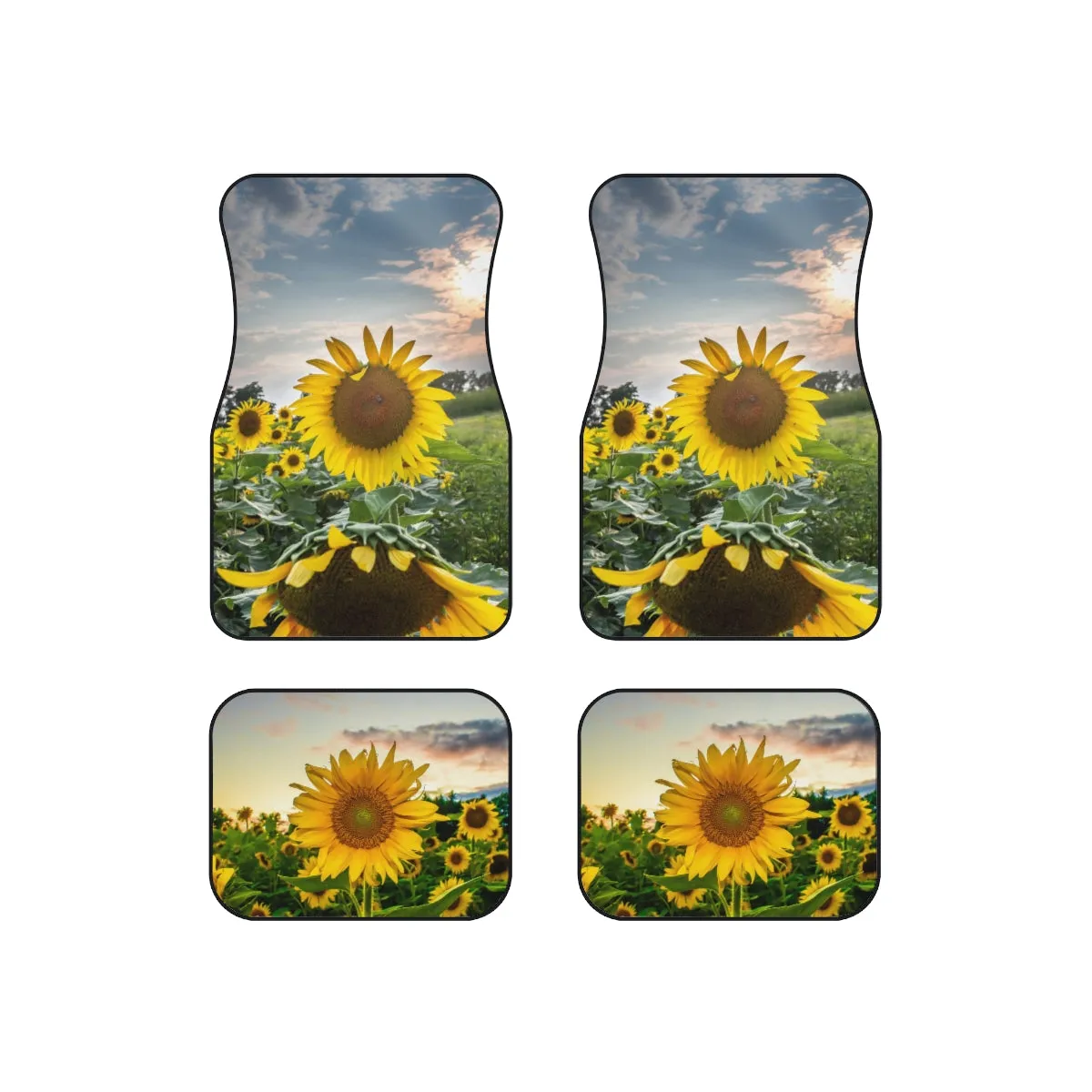 Sun Flower Car Mats (Set of 4)