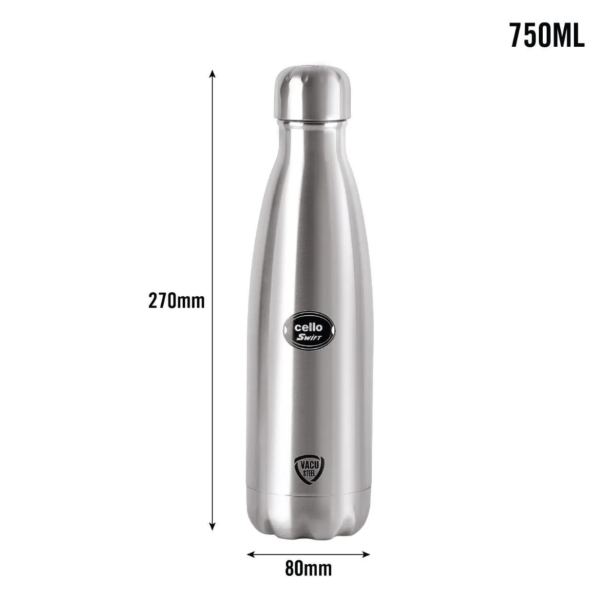 Swift Flask, Vacusteel Water Bottle, 750ml