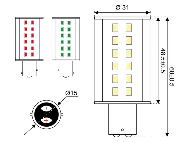 Talamex LED Navigation Bulb TRICOLOUR