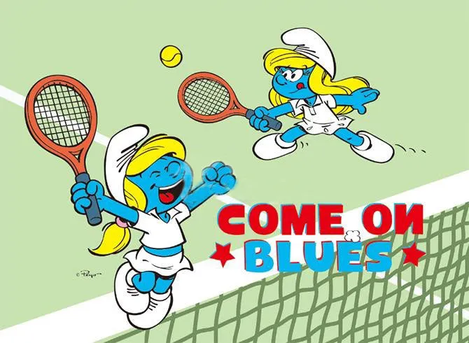 Tennis Smurfette Luxury 4-Piece Light Green Bedding Sets/Duvet Covers