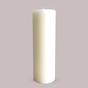 Textured Warm White Candle Large