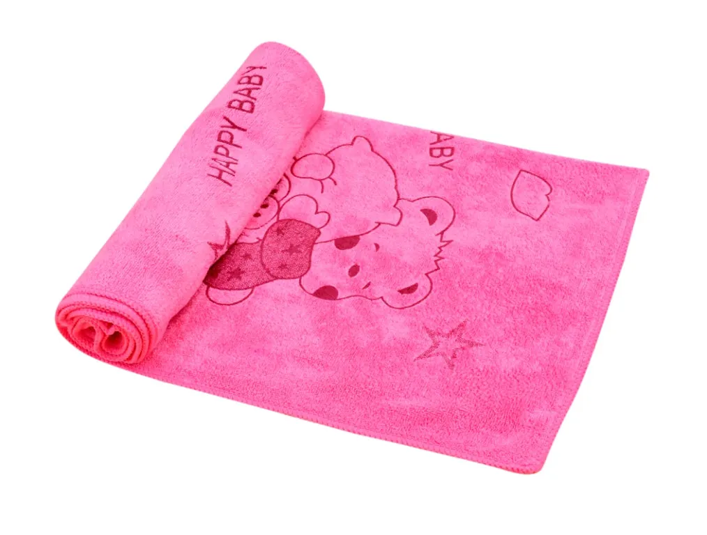 THE LITTLE LOOKERS Soft Towel/Bath Towel /100% Cotton Washcloth for New Born Baby/Infants/Toddlers Available in Cute Colours(Pack of 1)