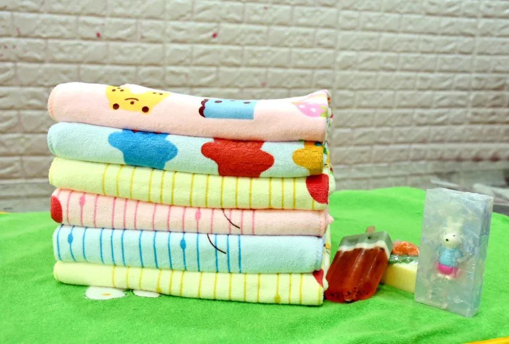 THE LITTLE LOOKERS Towel/Bath Towel / 100% Cotton Washcloth for New Born Baby/Infants/Toddlers