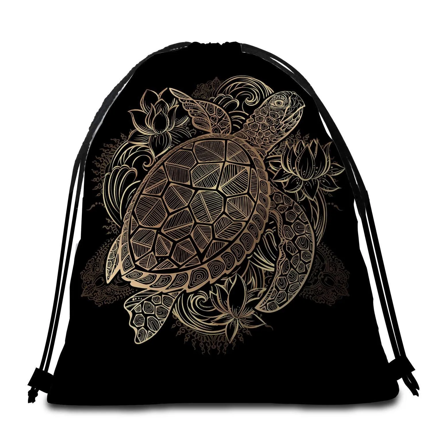 The Original Sea Turtle Lotus Towel   Backpack