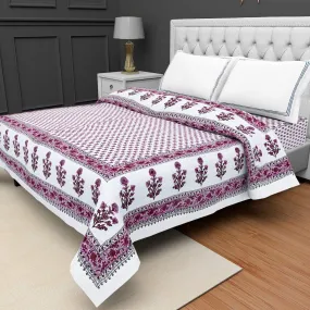 THROW KING Jaipuri Razai Organic Pure Cotton Jaipuri rajai Ac Quilt for All Season Soft Light Weight Rajasthani Traditional Cotton Comforter(Double Bed)