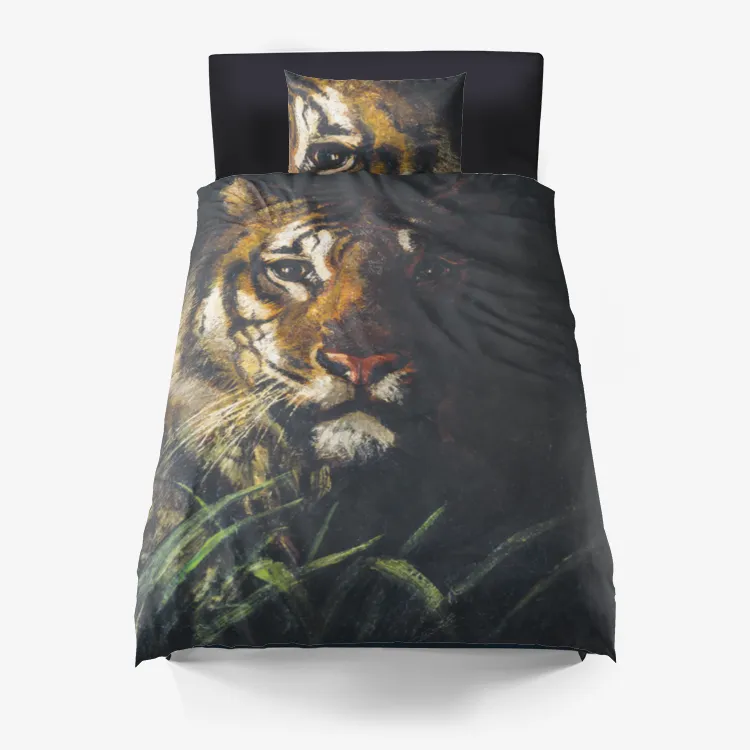 Tiger's Head Duvet Cover