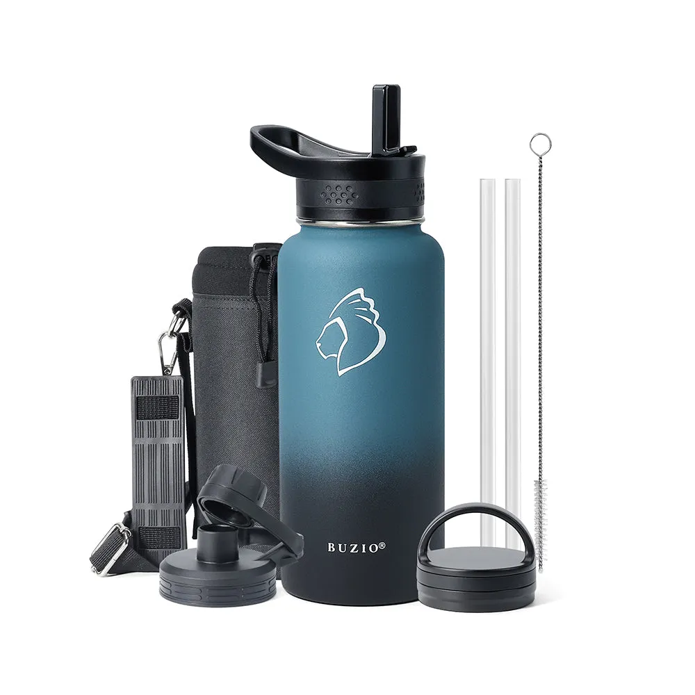 Trio Series Water Bottle with 3 Lids | 32oz