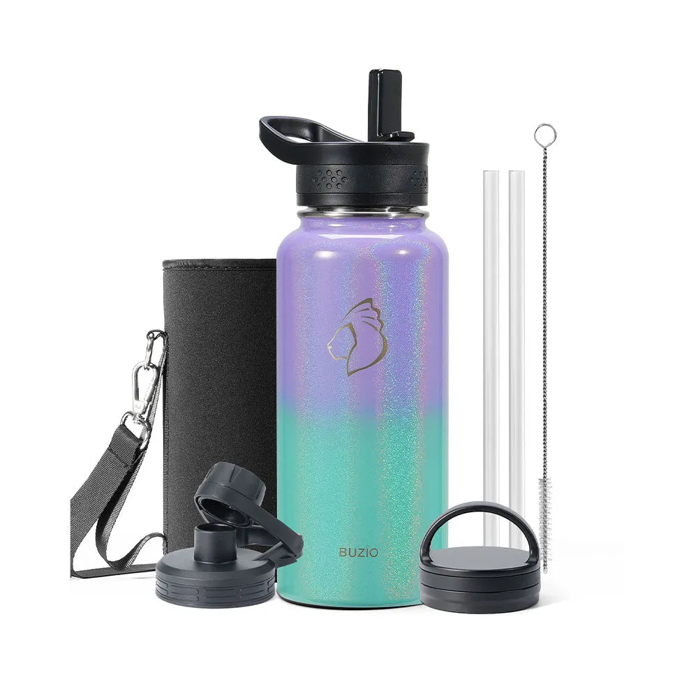 Trio Series Water Bottle with 3 Lids | 32oz