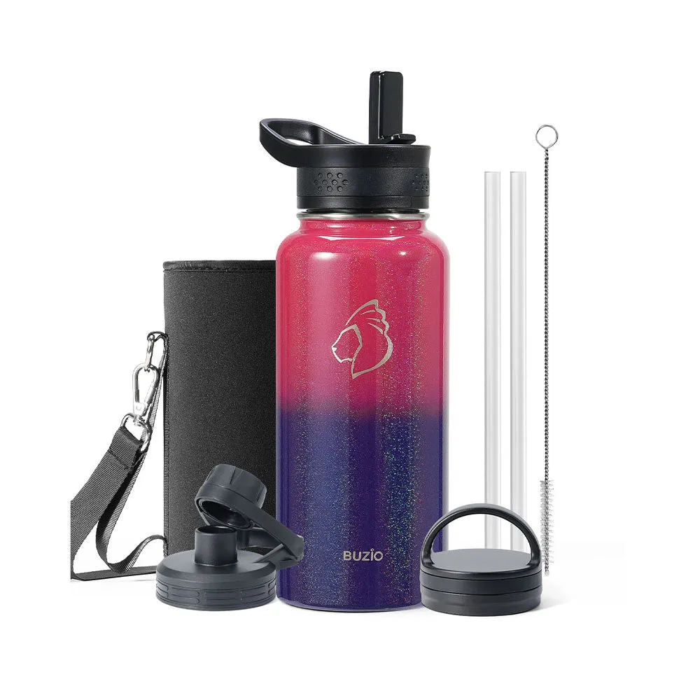 Trio Series Water Bottle with 3 Lids | 32oz