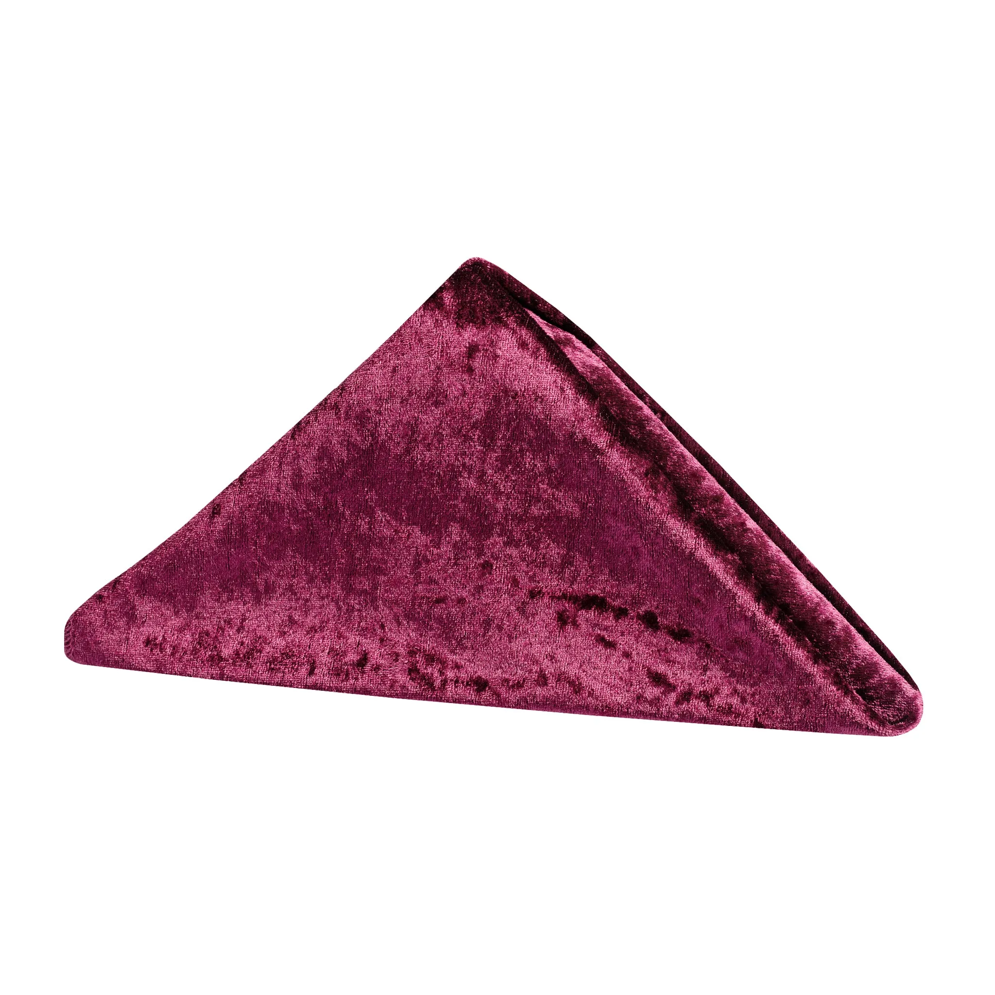 Velvet 20"x20" Linen Napkin - Burgundy