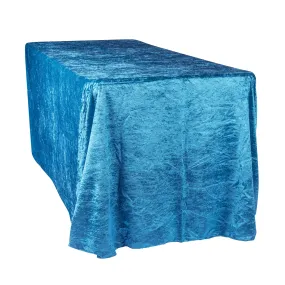 Velvet 90"x132" Rectangular Tablecloth - Dark Teal