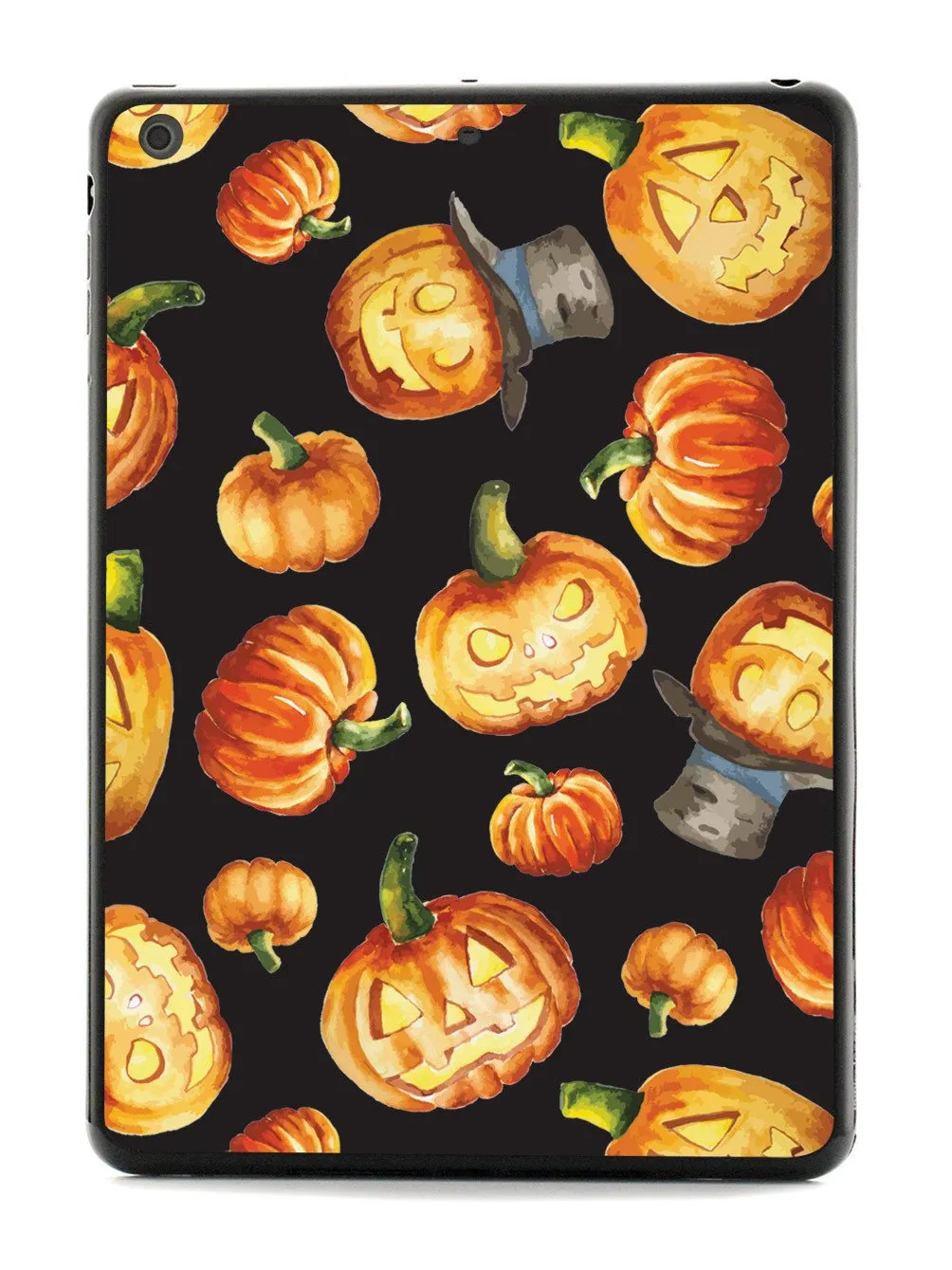 Watercolor Jack O Lanterns - Black Case