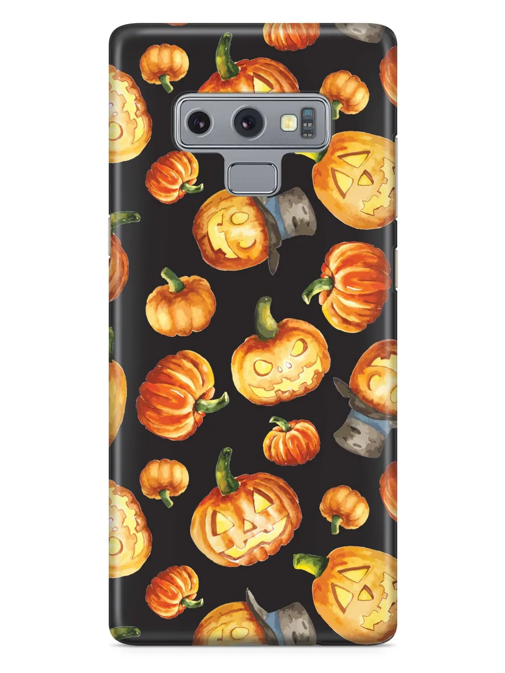 Watercolor Jack O Lanterns - Black Case